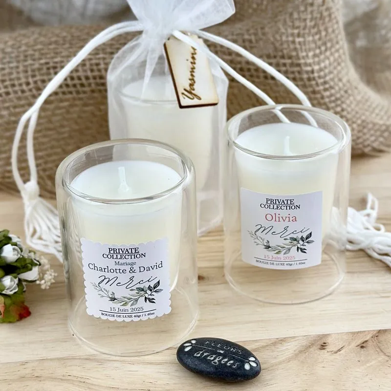 Bougie à Double Paroi - Cadeau d'invité