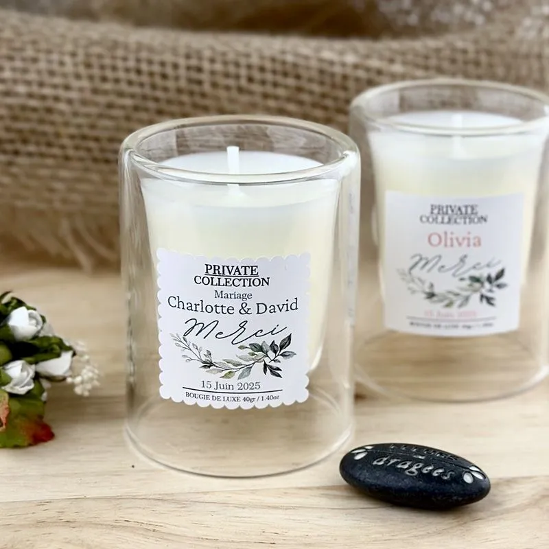 Bougie à Double Paroi - Cadeau d'invité