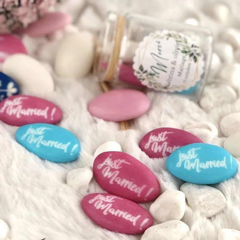 Dragées personnalisées mariage " Juste Married "