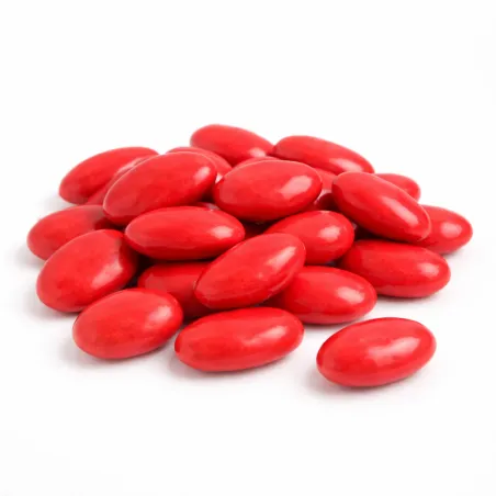 Dragées rouge chocolat – Cacao Reynaud (Artisan français)