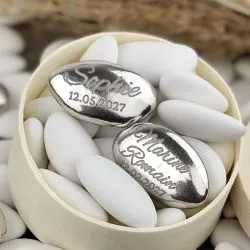 Dragées personnalisées Argent 250gr