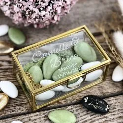 Cadeau original maitresse - Coffret verre Personnalisé
