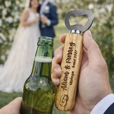 Décapsuleur ouvre bouteille Personnalisé - Cadeau Parrain