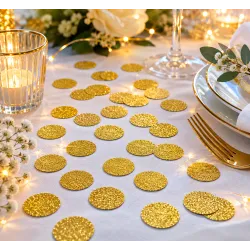 cotillons de fête en or