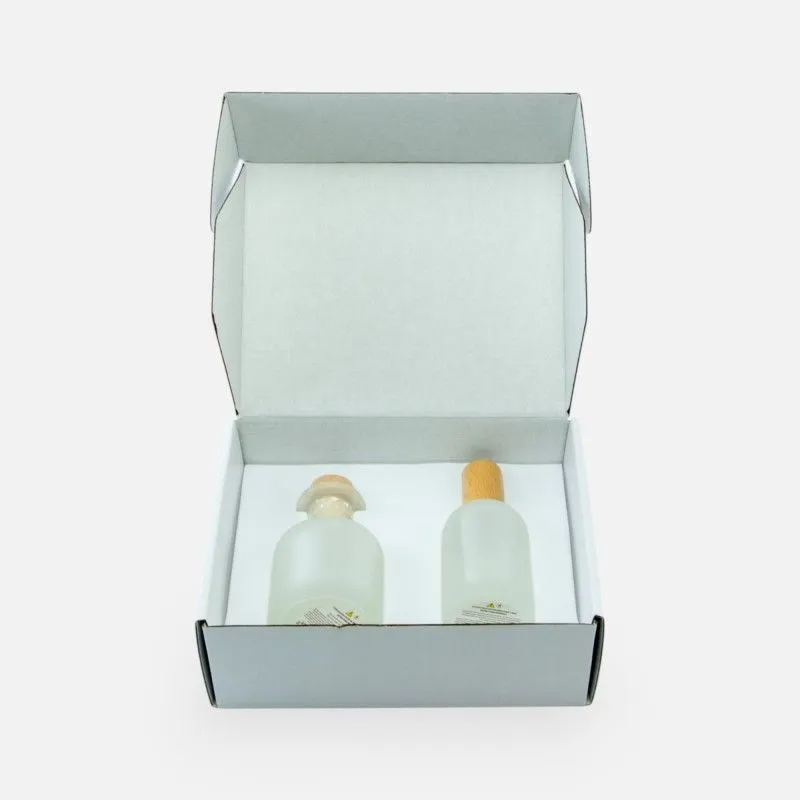 Coffret Cadeau Parrain Marraine avec Diffuseur de Parfum et Spray d'Ambiance 100 ml
