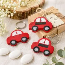 Voiture porte-clés en bois X3