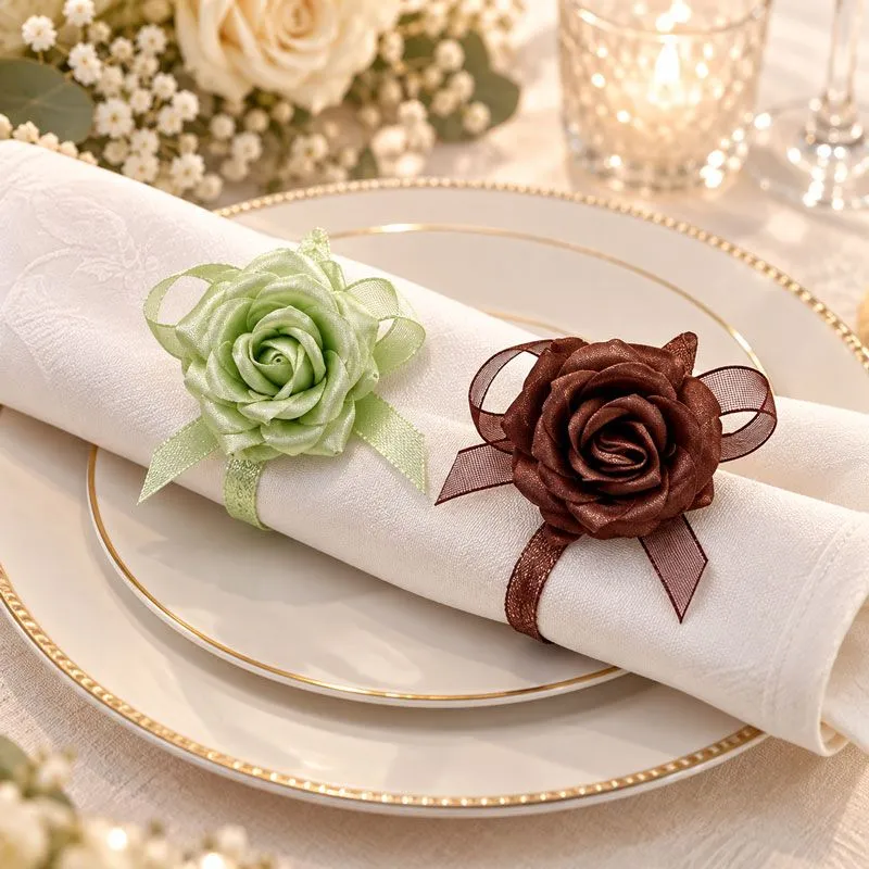 Rose autocollante X6