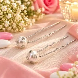 Pic à cheveux mariage perle strassé