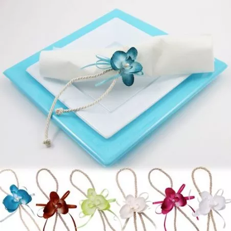 Déco de table - Orchidée attache serviette X2