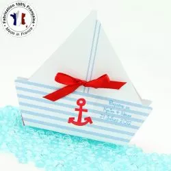 Boîte dragée carton Bateau