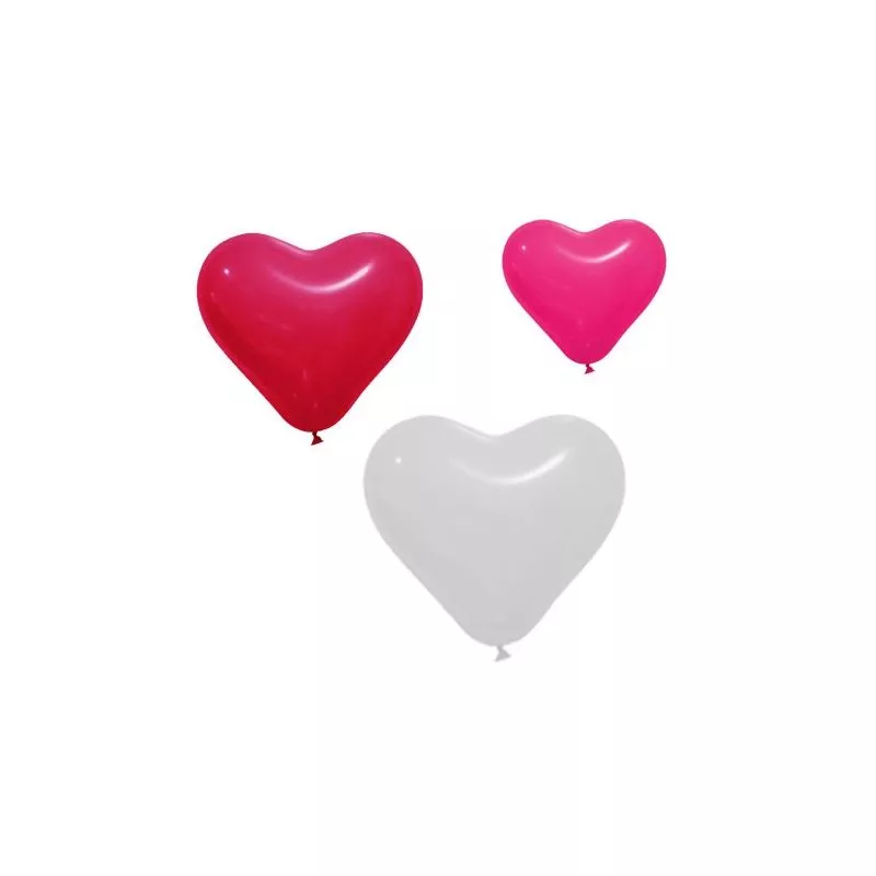 Ballons coeurs X12