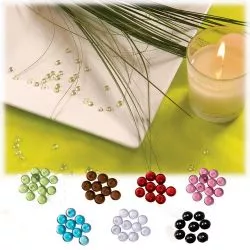Perles de pluie translucide