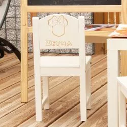 Chaise enfant personnalisée - Souris fille