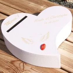 Urne Personnalisee Forme Coeur