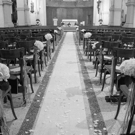 Tapis d'Eglise Blanc 15 mètres tapis mariage