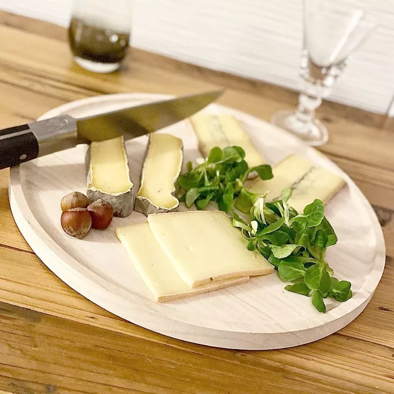 Plateaux bois rond pour fromager