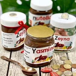 Pot Nutella avec étiquettes personnalisées personnalisées sur commande pot  nutella personnalisation tout inclus 30g/220g/400g/750g/1kg -  France