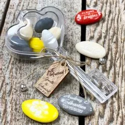 Boite dragées clé plexi