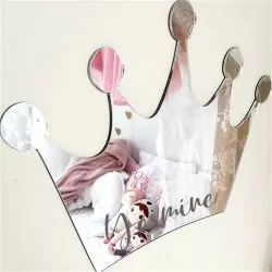 Miroir acrylique Couronne - Personnalisé