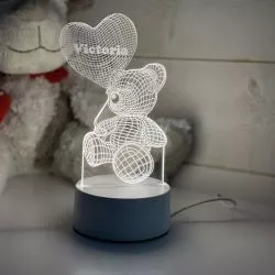 Lampe 3D personnalisée à led - Ange - Magasin de dragées à