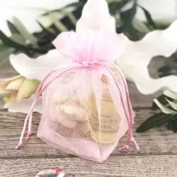 12 Sachets Organza - Rose