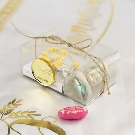 Boites dragées et chapelet communion