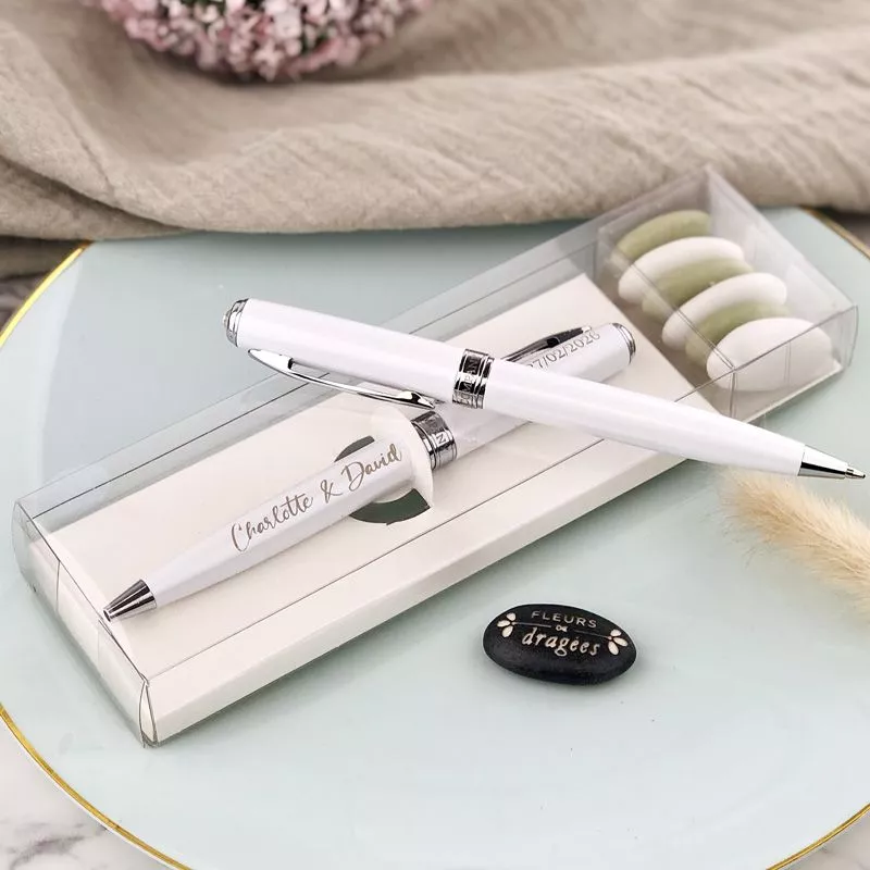 Cadeaux témoin mariage - Pack Stylo personnalisé