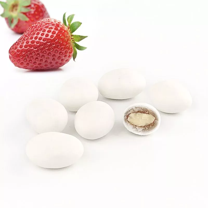 Dragées Tendre Blanche saveur Fraise 1kg