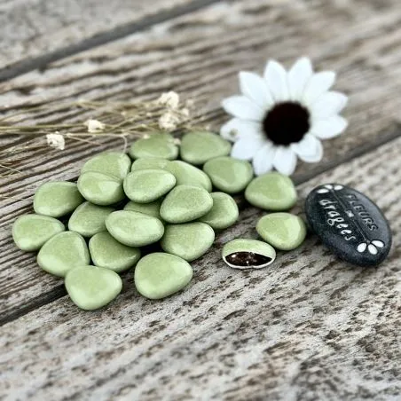 Mini cœur chocolat 70% Vert sauge