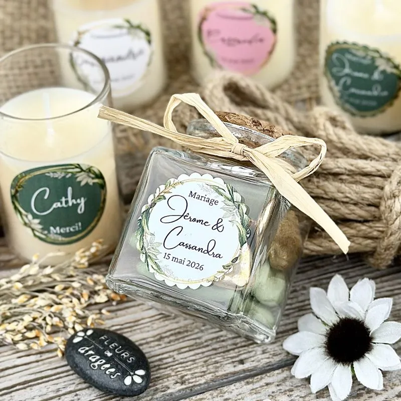 Etiquettes sticker Couronne fleurie - N°24